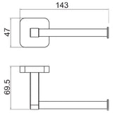 Trisen Matt Black Toilet Paper Holder