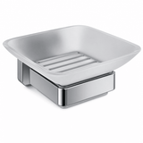 Trisen Chrome Soap Holder With Glass Dish