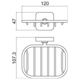 Trisen Chrome Soap Basket