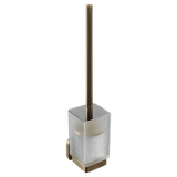 Trisen Brushed Brass Toilet Brush Holder With Glass