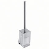 Trisen Chrome Toilet Brush Holder With Glass