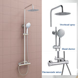 Modern Splash Chrome Thermostatic Shower Mixer-H-09B