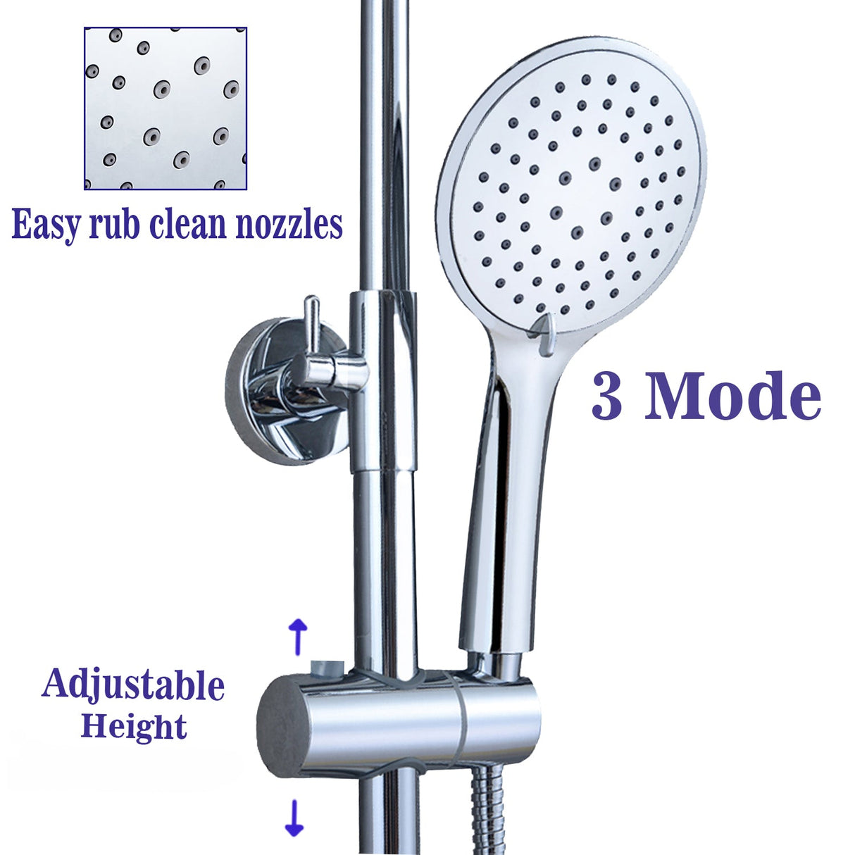 Modern Splash Chrome Thermostatic Shower Mixer