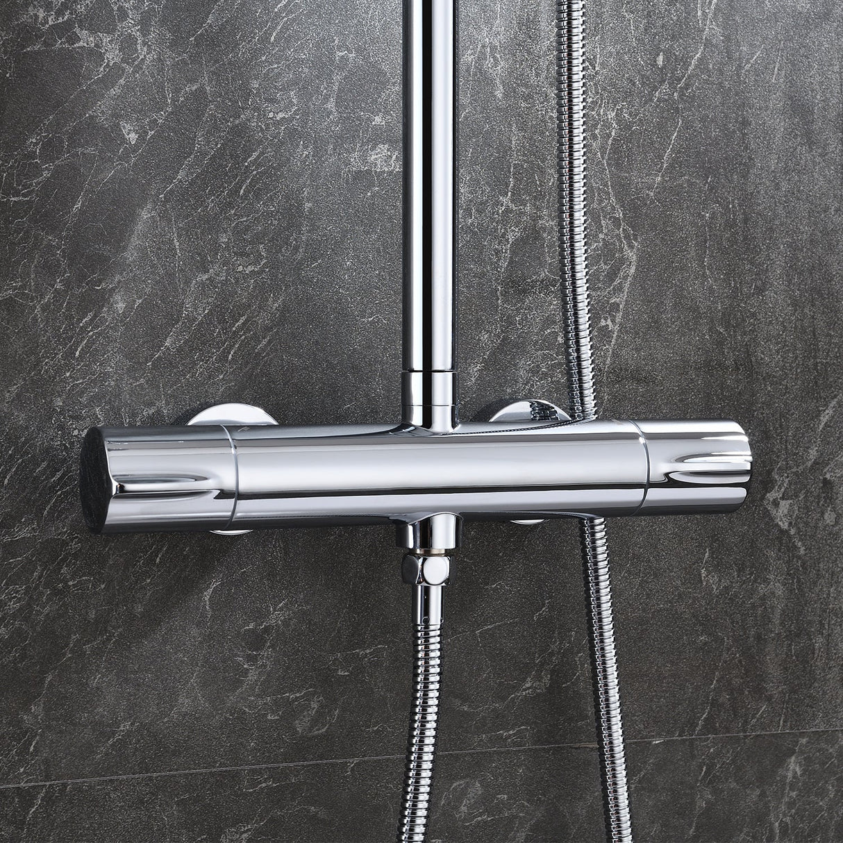 Modern Splash Chrome Thermostatic Shower Mixer