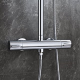 Modern Splash Chrome Thermostatic Shower Mixer