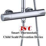 Modern Splash Chrome Thermostatic Shower Mixer