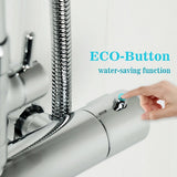 Modern Splash Steel Thermostatic Shower Mixer-H-13C