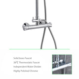 Modern Splash Chrome Thermostatic Shower Mixer