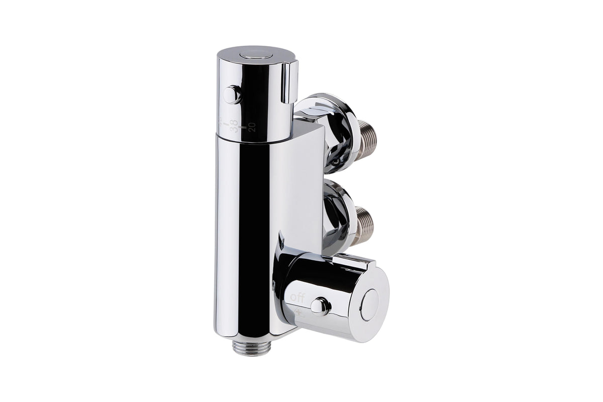 Modern Splash Chrome Vertical Thermostatic Bar Shower Valve