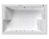 Modern Splash  1800mm Inset Double Ended 18 Jet Hydrotherapy Whirlpool Bath With Light