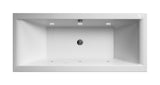 Modern Splash  1800mm Double Ended 6 White Jet Whirlpool Bath Square Double