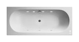 Modern Splash  1800mm Double Ended 6 White Jet Whirlpool Bath Round Double