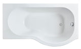 Modern Splash 1500mm Right-Hand P Shaped Shower Bath With Legs