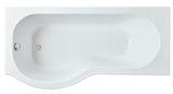 Modern Splash 1700mm Left-Hand P Shaped Shower Bath With Legs
