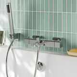 Modern Splash Chrome Wall Mounted Thermostatic Bath Shower Mixer