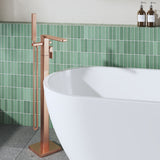 Modern Splash Brushed Bronze Freestanding Bath Shower Mixer