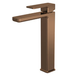 Modern Splash Brushed Bronze High Rise Mono Basin Mixer