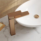 Modern Splash Brushed Bronze High Rise Mono Basin Mixer