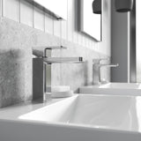 Modern Splash Chrome Mono Basin Mixer With Push Button Waste