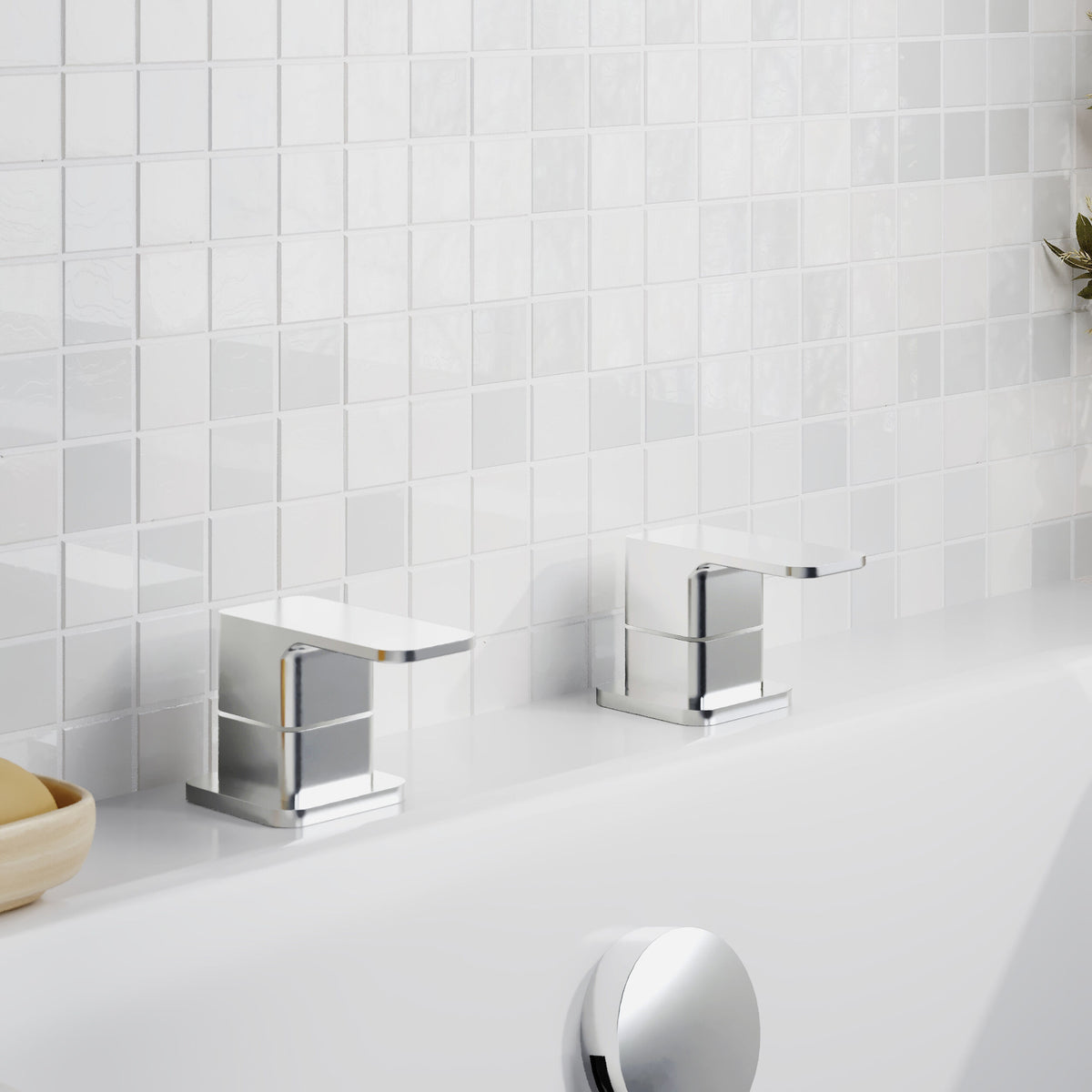 Modern Splash Chrome 3/4" Side Valves