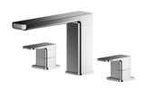 Modern Splash Chrome 3 tap Hole Deck Mounted Bath Filler