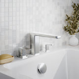 Modern Splash Chrome 3 tap Hole Deck Mounted Bath Filler