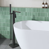 Modern Splash Matt Black Freestanding Bath Shower Mixer