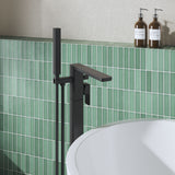 Modern Splash Matt Black Freestanding Bath Shower Mixer