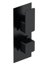 Modern Splash Windon Matt Black Twin Thermostatic Shower Valve With Diverter