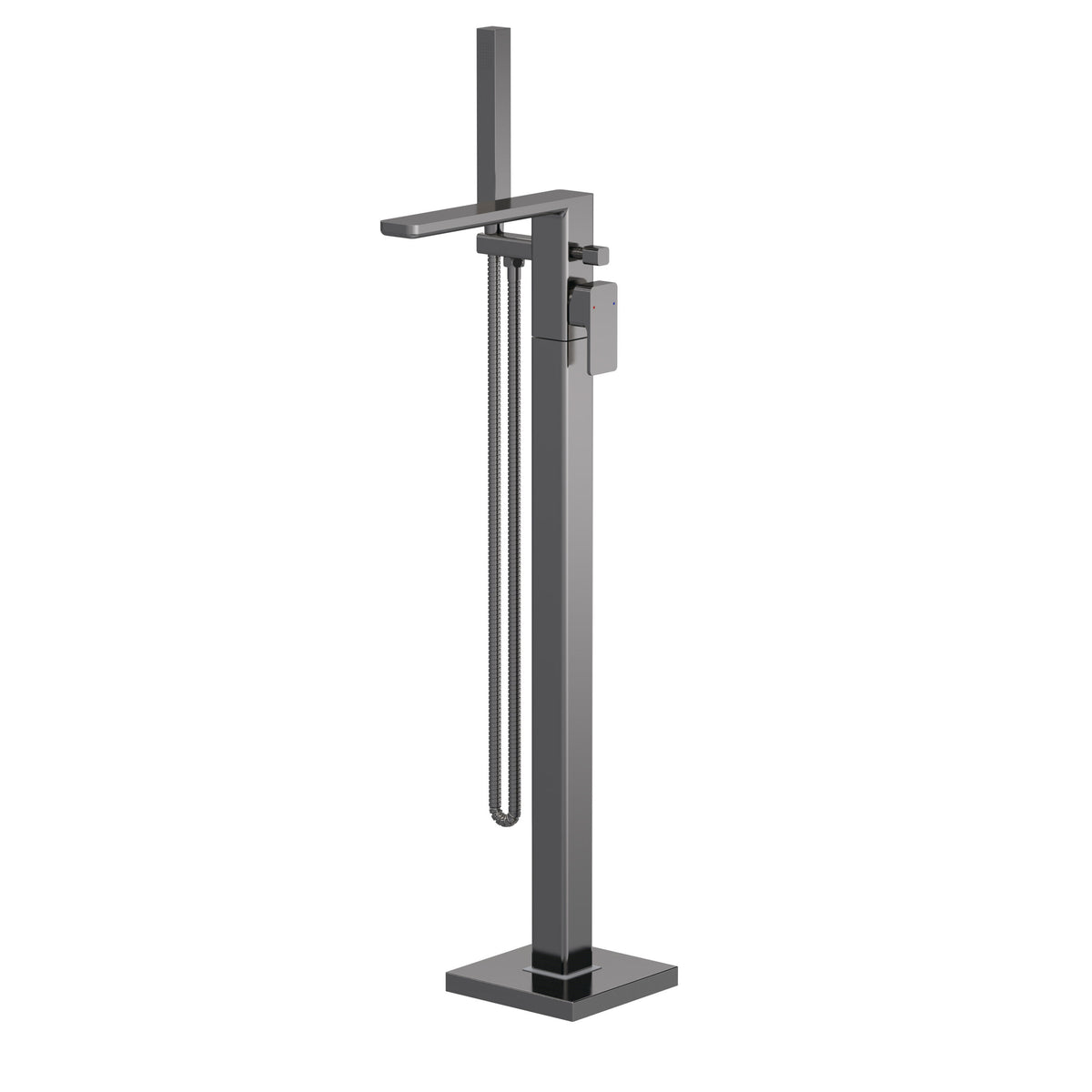 Modern Splash Brushed Pewter Freestandning Bath Shower Mixer