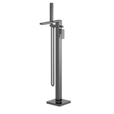 Modern Splash Brushed Pewter Freestandning Bath Shower Mixer