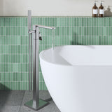 Modern Splash Brushed Pewter Freestandning Bath Shower Mixer