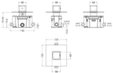 Modern Splash Chrome Thermostatic Temperature Control Shower Valve