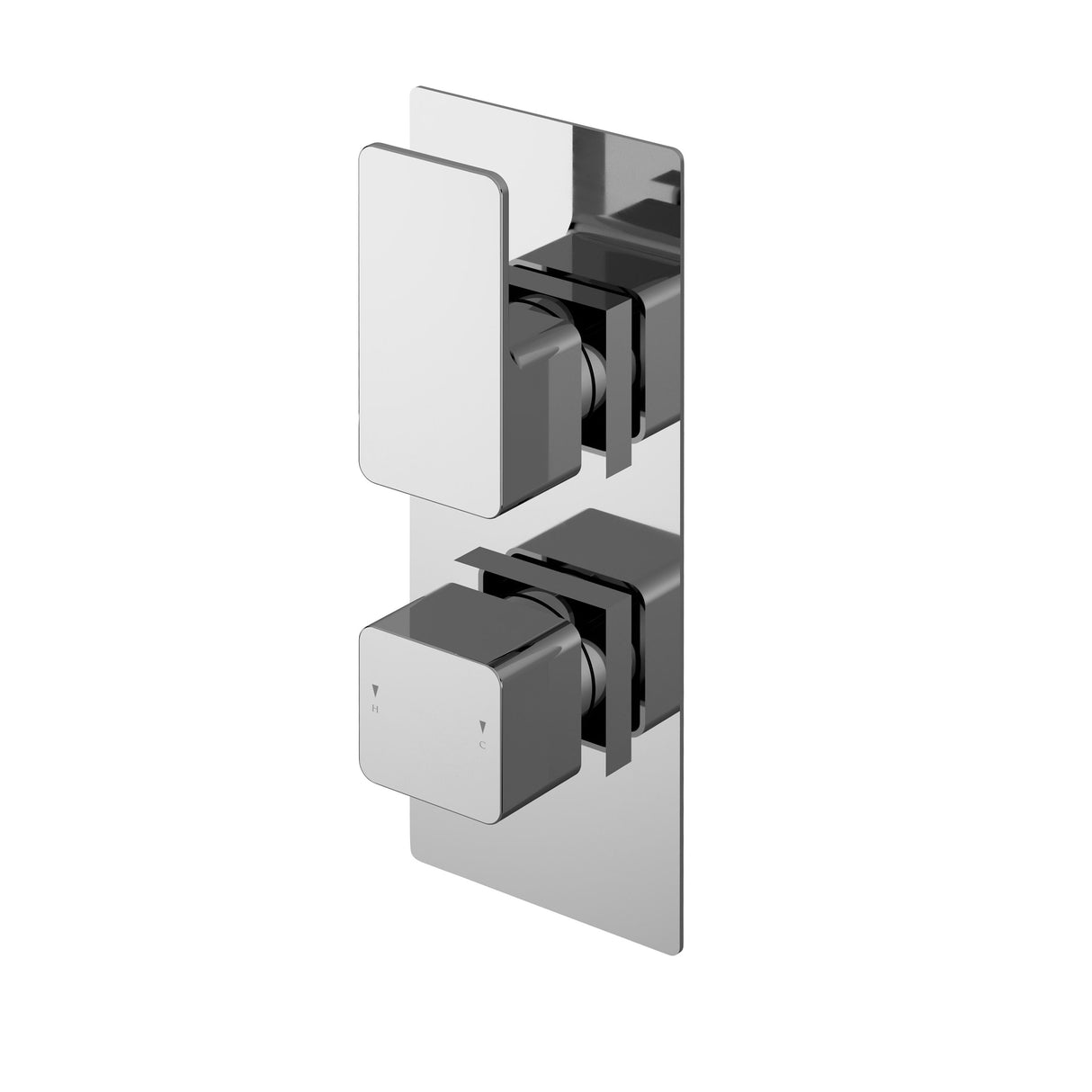 Modern Splash Windon Chrome Twin Thermostatic Shower Valve With Diverter