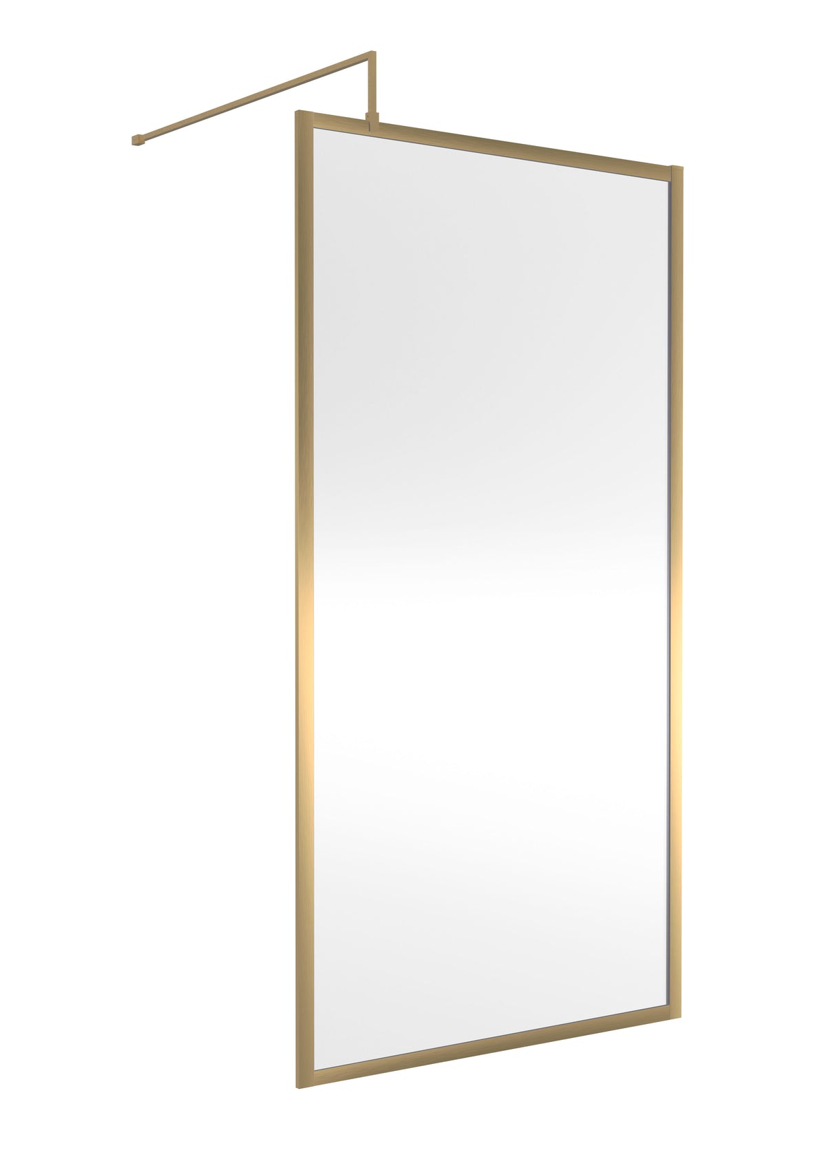 Modern Splash 1000mm Brushed Brass Outer Frame  Wetroom Screen