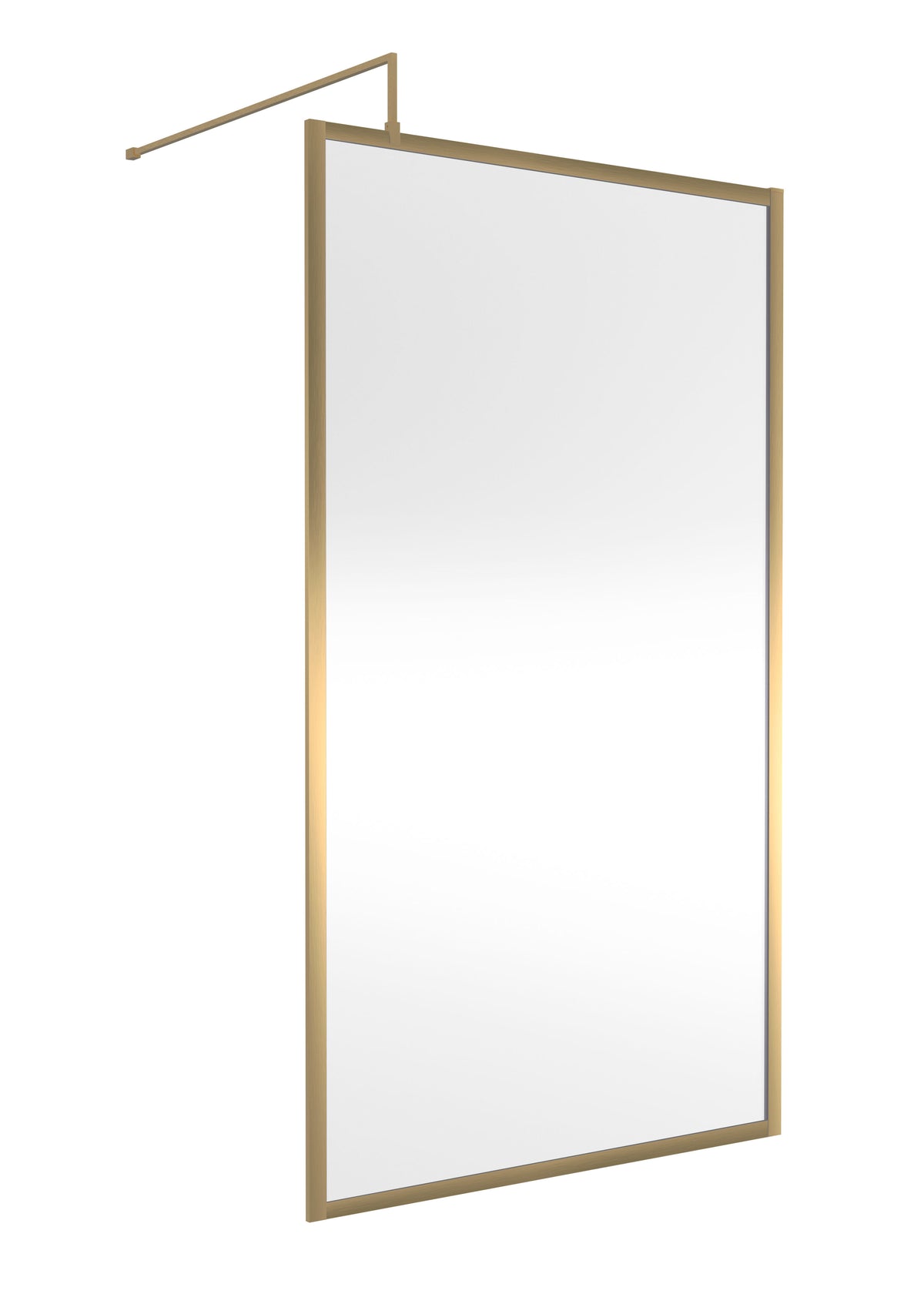 Modern Splash 1100mm Brushed Brass Outer Frame  Wetroom Screen