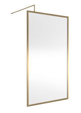 Modern Splash 1100mm Brushed Brass Outer Frame  Wetroom Screen