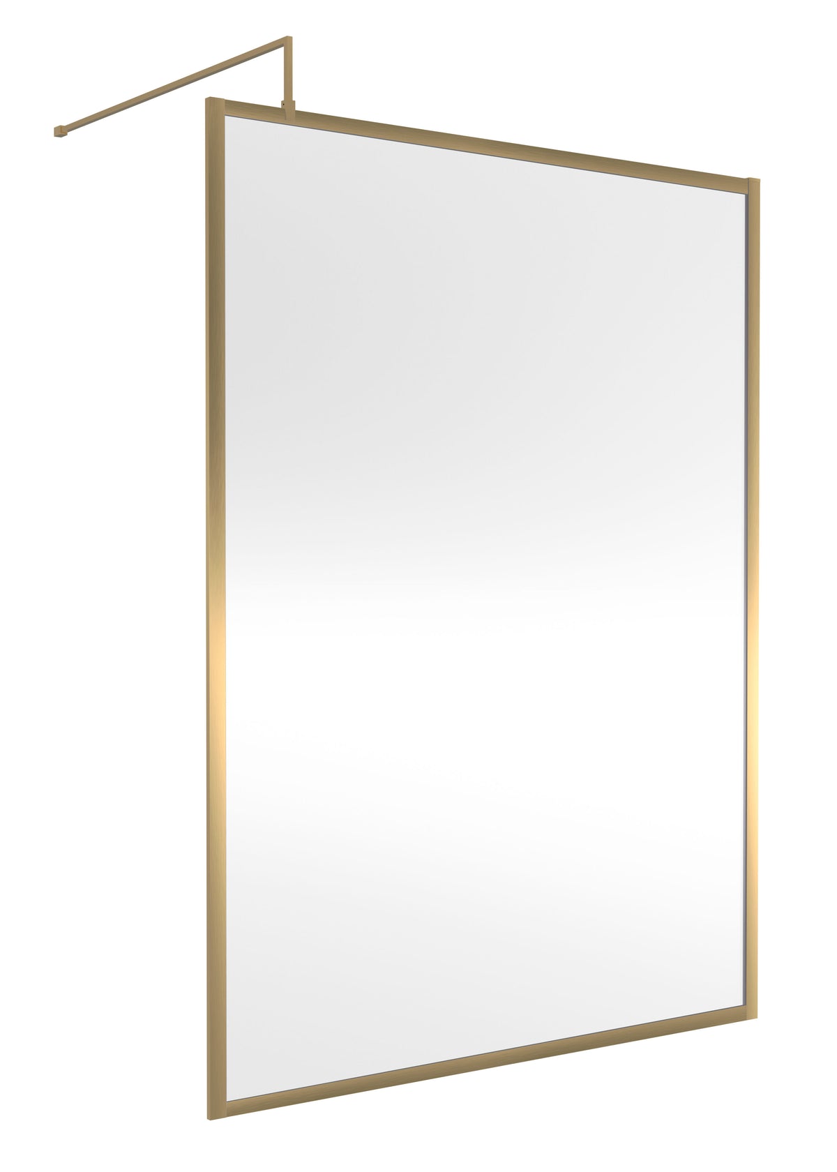 Modern Splash 1400mm Brushed Brass Outer Frame  Wetroom Screen