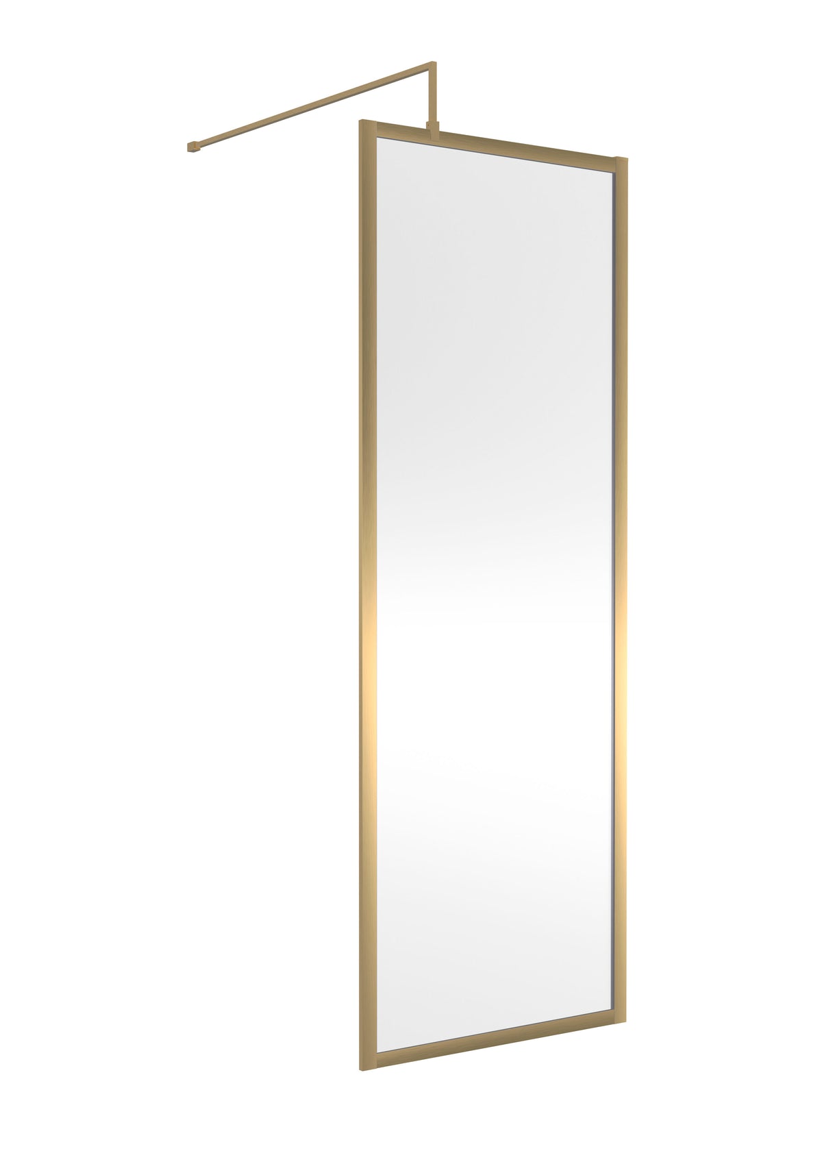 Modern Splash 700mm Brushed Brass Outer Frame  Wetroom Screen
