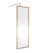 Modern Splash 700mm Brushed Brass Outer Frame  Wetroom Screen
