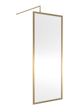 Modern Splash 760mm Brushed Brass Outer Frame  Wetroom Screen