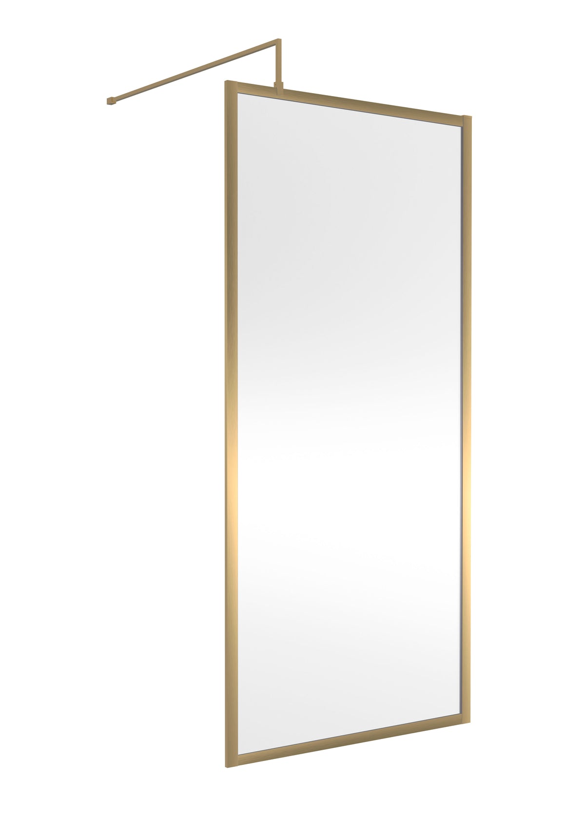 Modern Splash 900mm Brushed Brass Outer Frame  Wetroom Screen