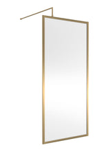 Modern Splash 900mm Brushed Brass Outer Frame  Wetroom Screen