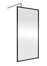 Modern Splash 1000mm Matt Black Outer Frame Wetroom Screen