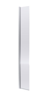 Modern Splash 300mm Chrome Fluted Hinged Wetroom Screen