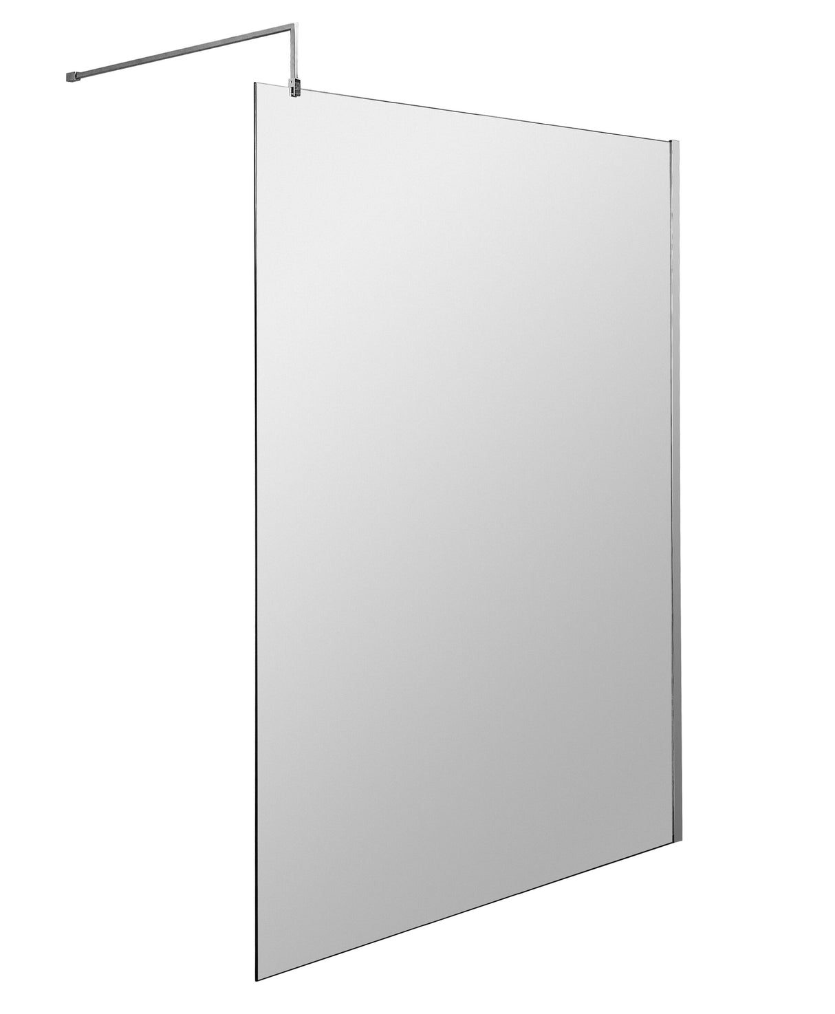 Hudson Reed 1200mm Chrome Wetroom Screen With Support Bar