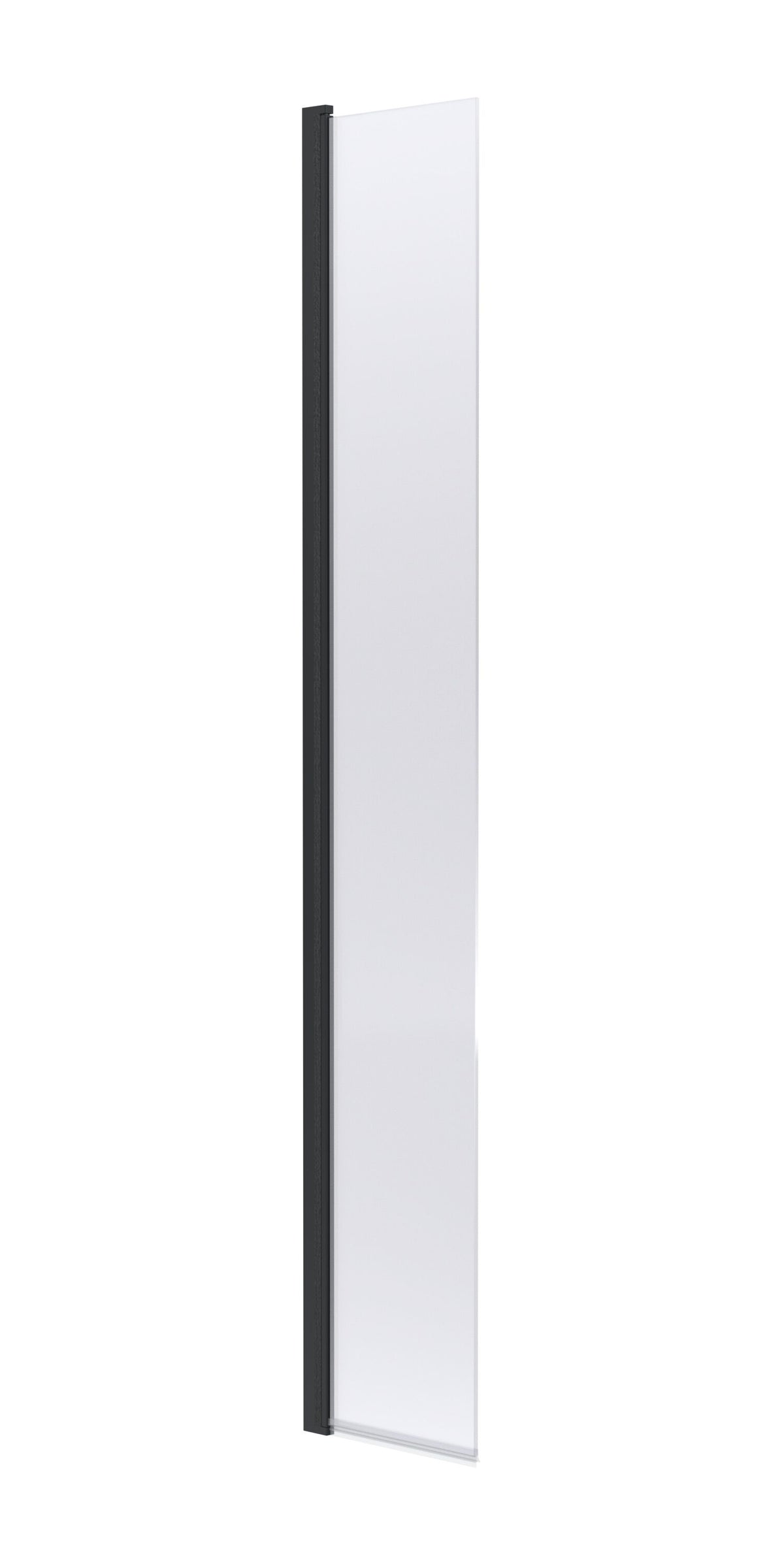 Modern Splash 300mm Matt Black Hinged Wetroom Screen