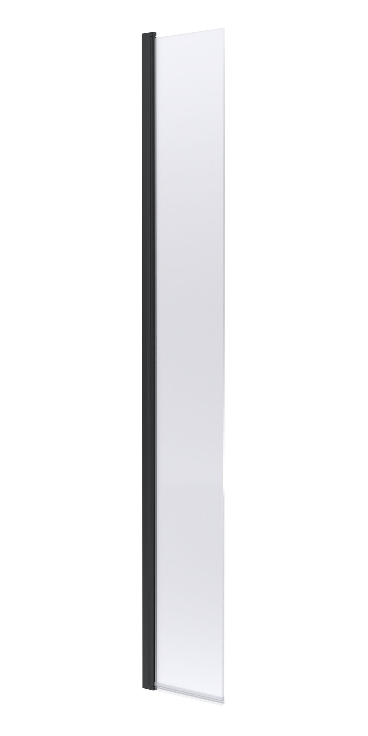 Hudson Reed 300mm Matt Black Hinged Wetroom Screen