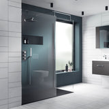 Modern Splash 800mm Chrome Wetroom Screen With Support Bar