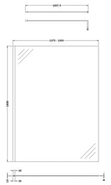 Modern Splash 1400mm Chrome Wetroom Screen With Support Bar